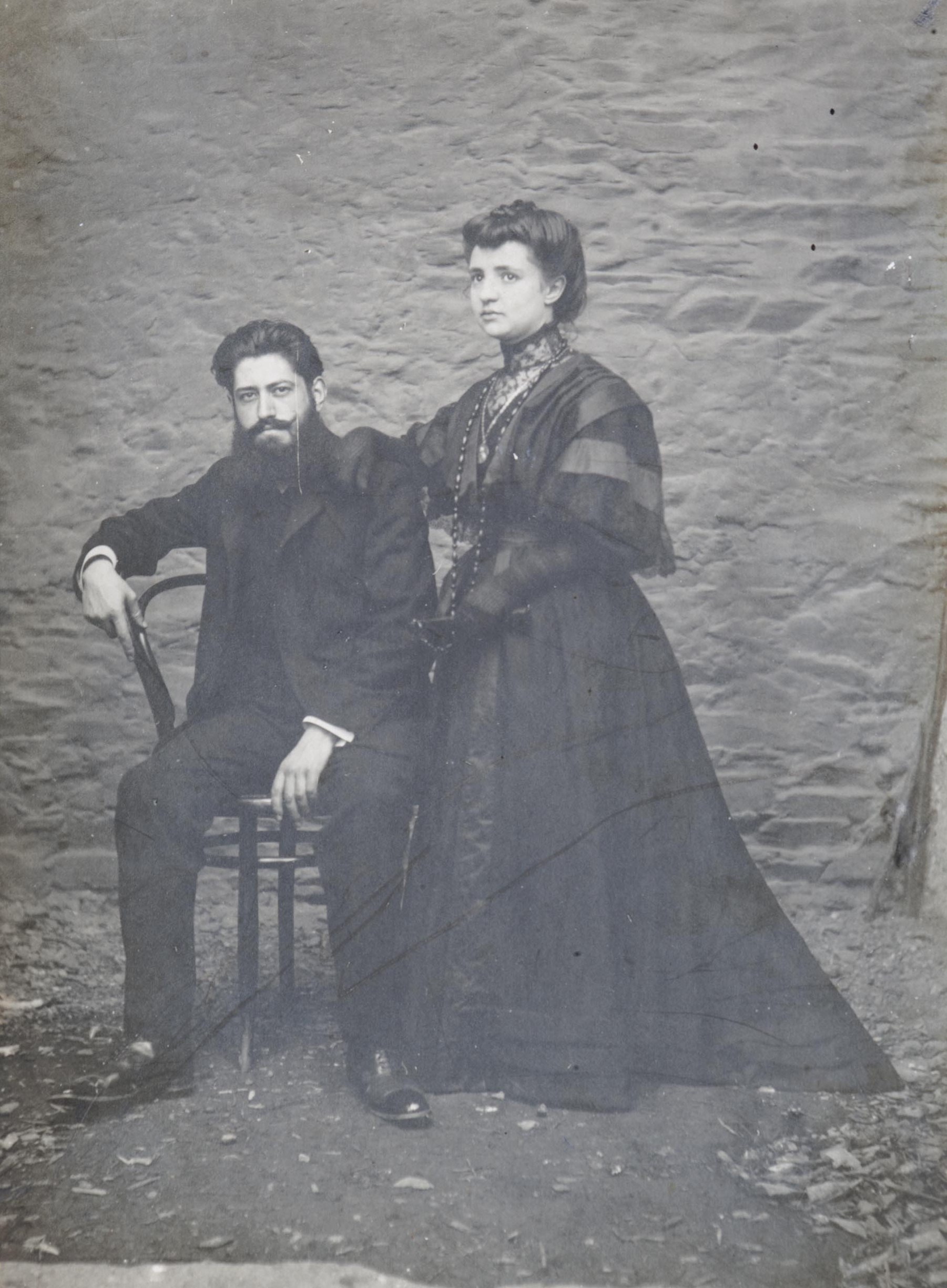 01 Angel Julian Rubio Y Florinda Velasco De Santiago, Foto De Su Boda 3 De Agosto De 1907